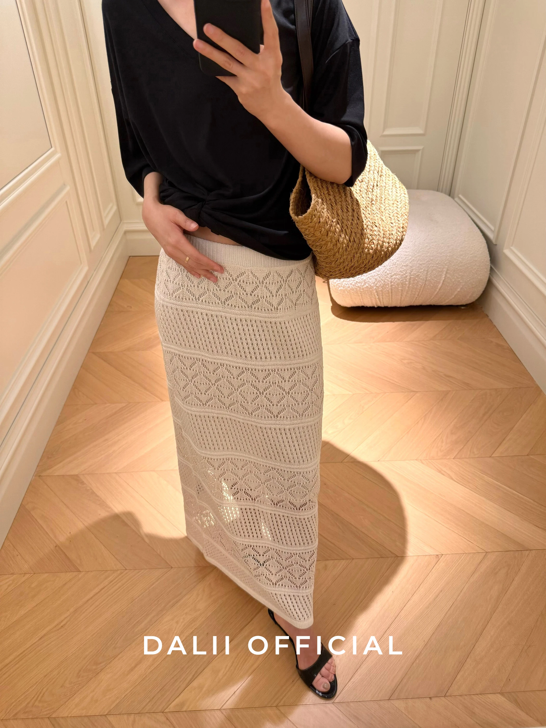 Ele High Waist Long Knitted Silk f Skirt with Paper Flower Pattern Hollow out Design for Women Commute Simple Sle
Ele High Waist Long Knitted Silk f Skirt with Paper Flower Pattern Hollow out Design for Women Commute Simple Sle