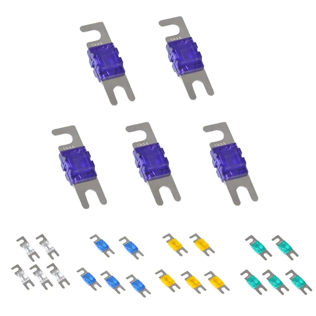 Car Bolt Fork Fuse Kit Audio Mini ANL Circuit Protector Mini Fuse Box for 12V 24V 32V Truck Boat Vehicle
Car Bolt Fork Fuse Kit Audio Mini ANL Circuit Protector Mini Fuse Box for 12V 24V 32V Truck Boat Vehicle