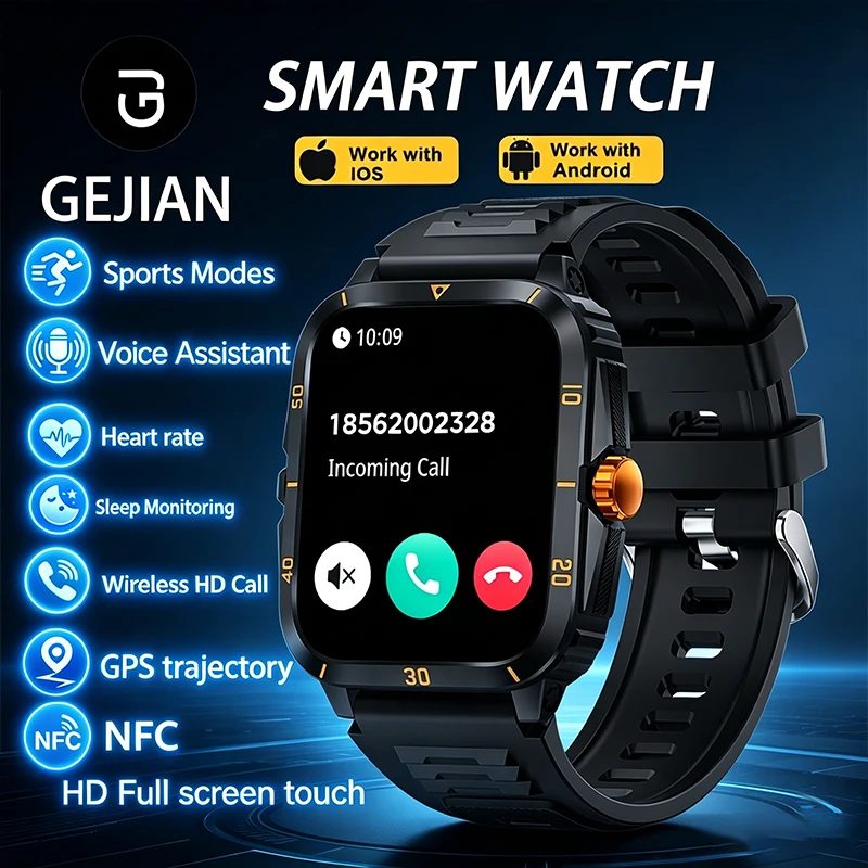2026 New Bluetooth Call Smart Watch with 1.96" HD Screen Heart Tate Health Monitoring 3ATM Waterproof Smartwatch for Android iOS
2026 New Bluetooth Call Smart Watch with 1.96" HD Screen Heart Tate Health Monitoring 3ATM Waterproof Smartwatch for Android iOS