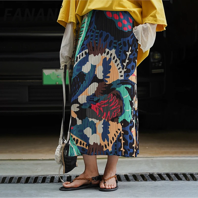FANAN Fashion Print Contrast Color Skirts Women's Elastic High Waist A-line Mid-length Office Lady Skirt Female 2025 Summer New
FANAN Fashion Print Contrast Color Skirts Women's Elastic High Waist A-line Mid-length Office Lady Skirt Female 2025 Summer New