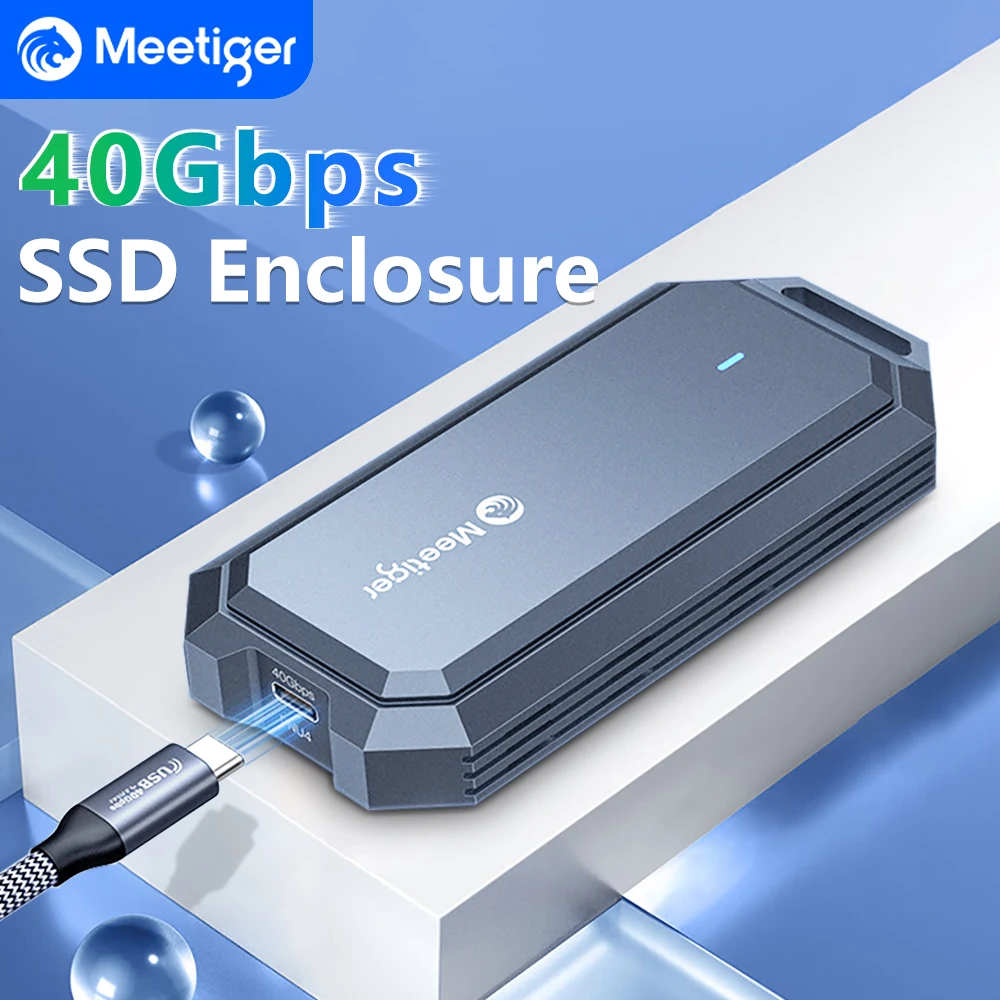 Meetiger 40Gbps NVMe SSD Case SSD Enclosure M.2 to USB4.0 Adapter for M.2 NVME Built-in Cooling Vest Aluminum Case SSD Adapter
Meetiger 40Gbps NVMe SSD Case SSD Enclosure M.2 to USB4.0 Adapter for M.2 NVME Built-in Cooling Vest Aluminum Case SSD Adapter