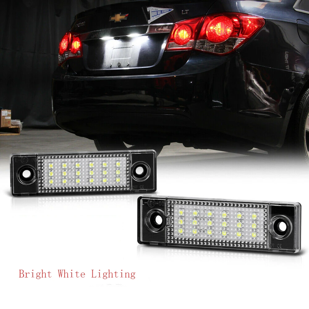 Full LED License Plate Lights Tag Lamp Assembly Replacement Pair For Chevy Cruze Limited Spark 6000K Diamond White 2-Piece Set
Full LED License Plate Lights Tag Lamp Assembly Replacement Pair For Chevy Cruze Limited Spark 6000K Diamond White 2-Piece Set