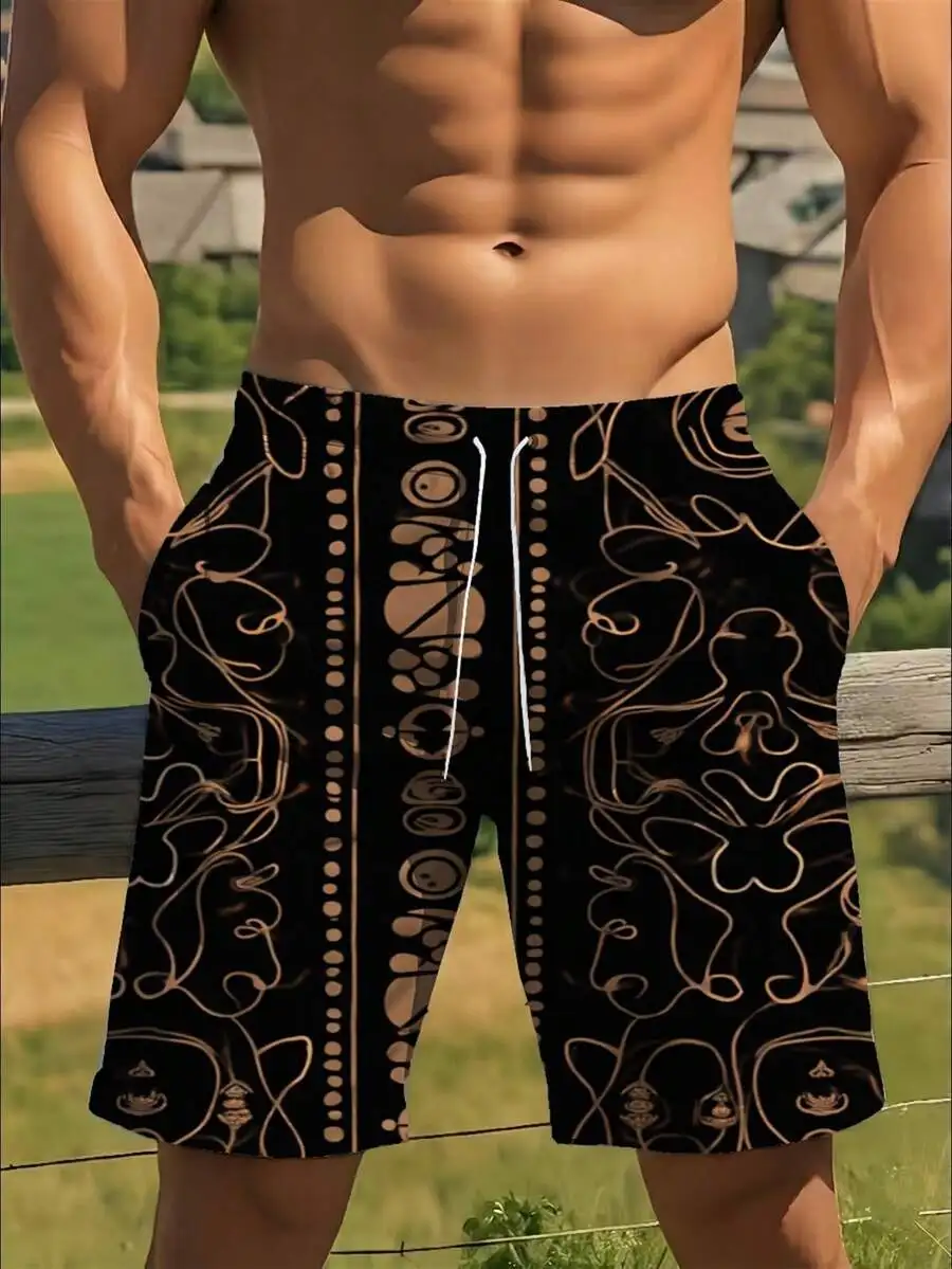 Mens Abstract Geometric Print Quick Dry Beach Shorts Breathable Polyester Swim Trunks
Mens Abstract Geometric Print Quick Dry Beach Shorts Breathable Polyester Swim Trunks