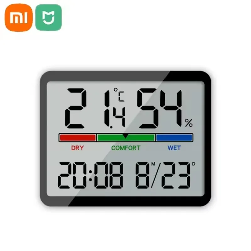 Xiaomi ЖК-цифровой термометр, гигрометр, будильник, дисплей температуры и влажности, магнитные часы для использования в помещении, высокая точность
Xiaomi ЖК-цифровой термометр, гигрометр, будильник, дисплей температуры и влажности, магнитные часы для использования в помещении, высокая точность