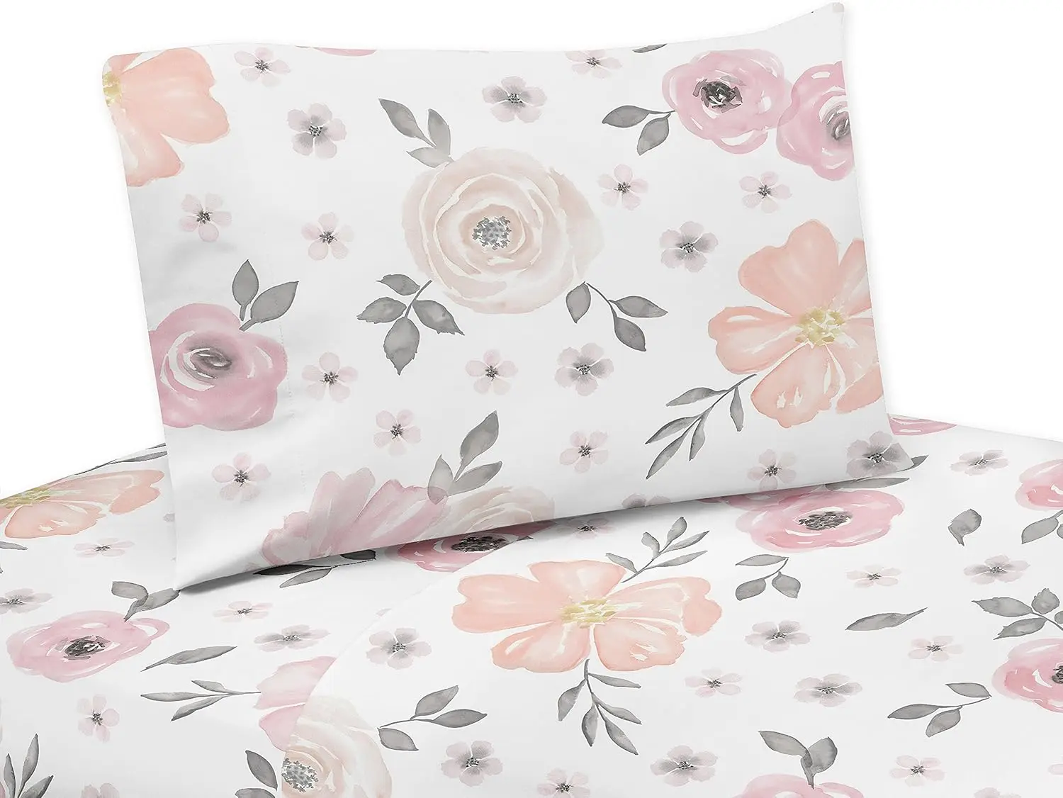 Queen Sheet Set 4-Piece, Boho Floral Pink Grey, Soft Microfiber, Fitted & Flat Sheets, 2 Pillowcases
Queen Sheet Set 4-Piece, Boho Floral Pink Grey, Soft Microfiber, Fitted & Flat Sheets, 2 Pillowcases