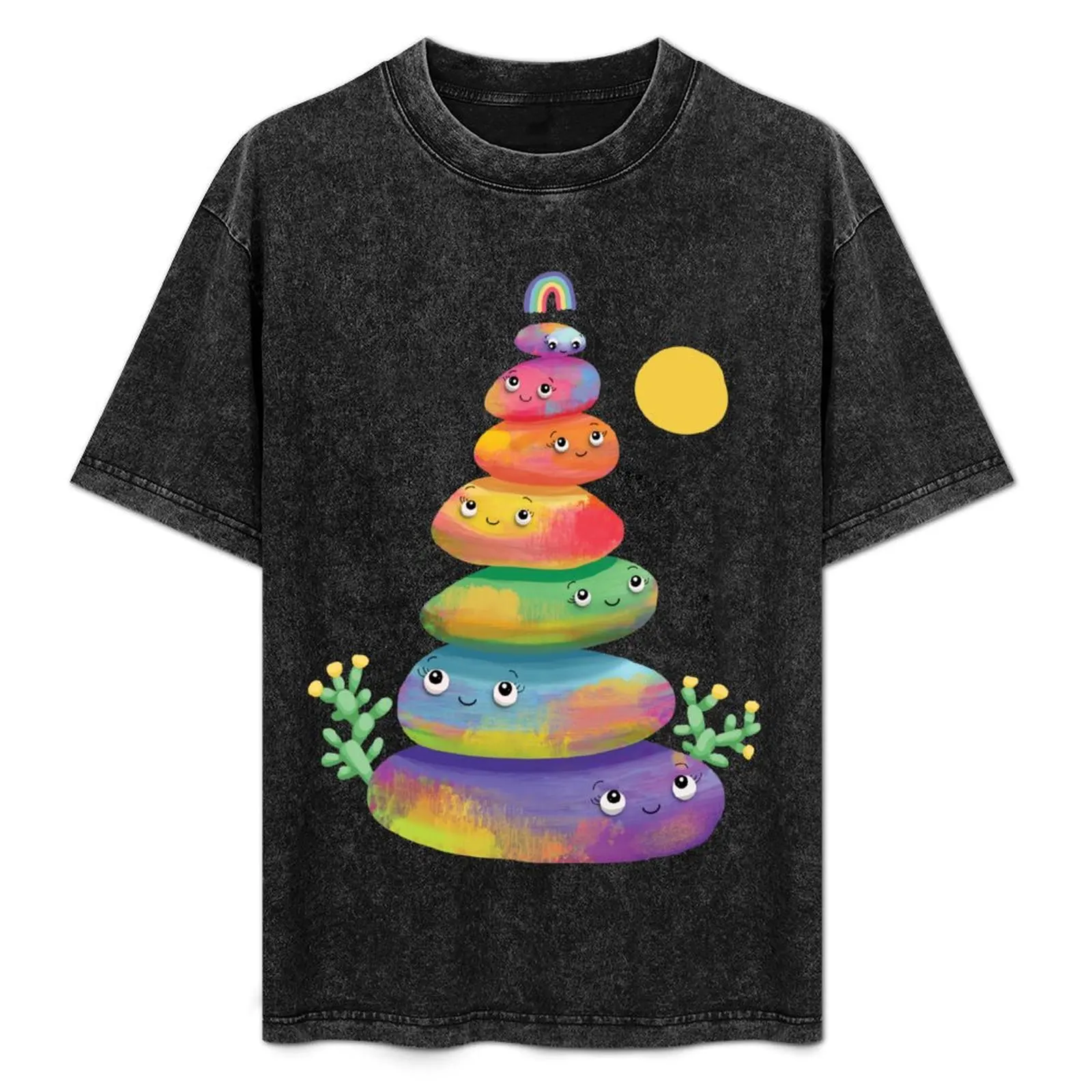 Rainbow Stone Stack T-Shirt Street Art Print Tee Shirt
Rainbow Stone Stack T-Shirt Street Art Print Tee Shirt