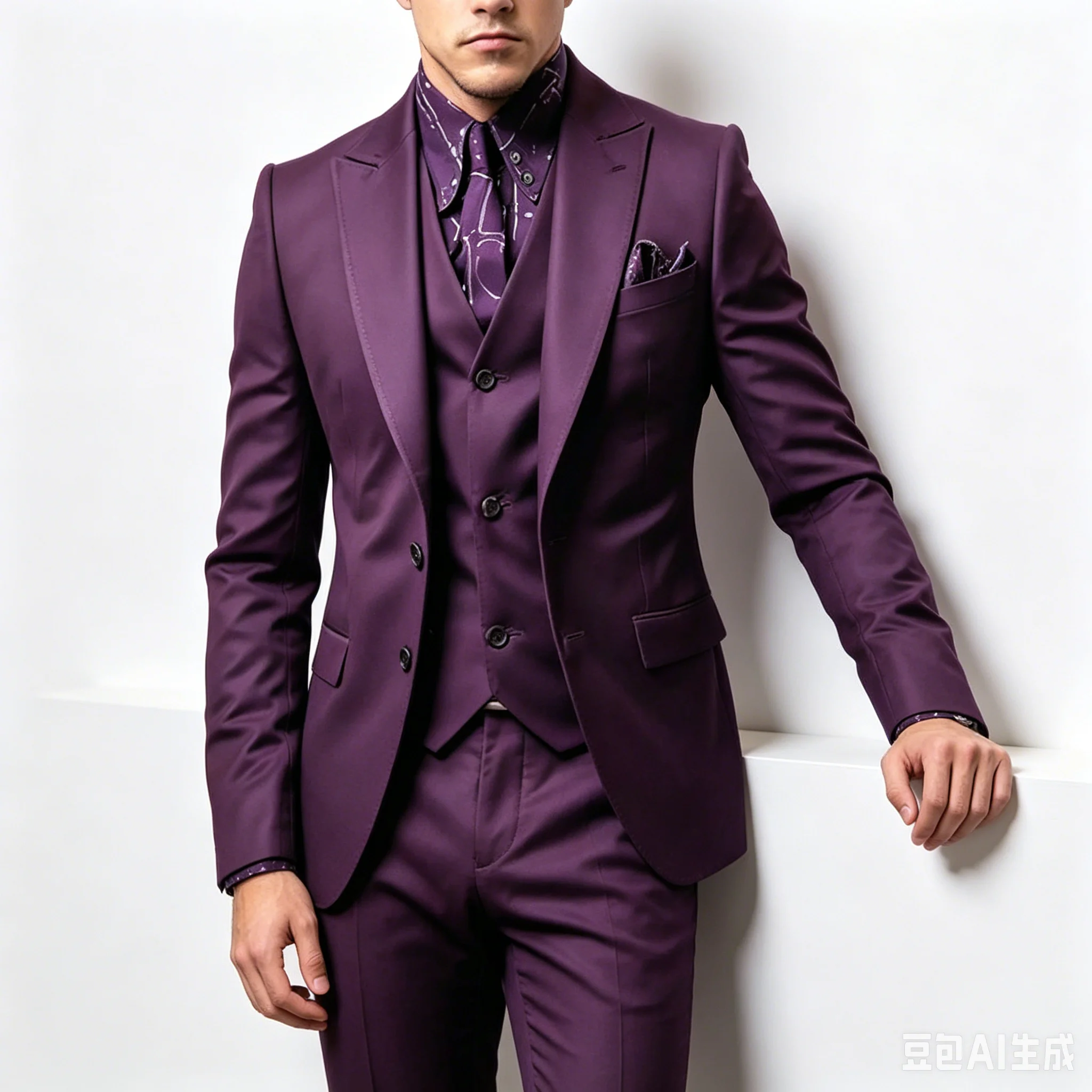 Formal Purple Men Suits 3 Piece Jacket Pants Vest Slim Fit Full Sets High Quality Wedding Groomsmen Male Clothing Terno Blazer
Formal Purple Men Suits 3 Piece Jacket Pants Vest Slim Fit Full Sets High Quality Wedding Groomsmen Male Clothing Terno Blazer
