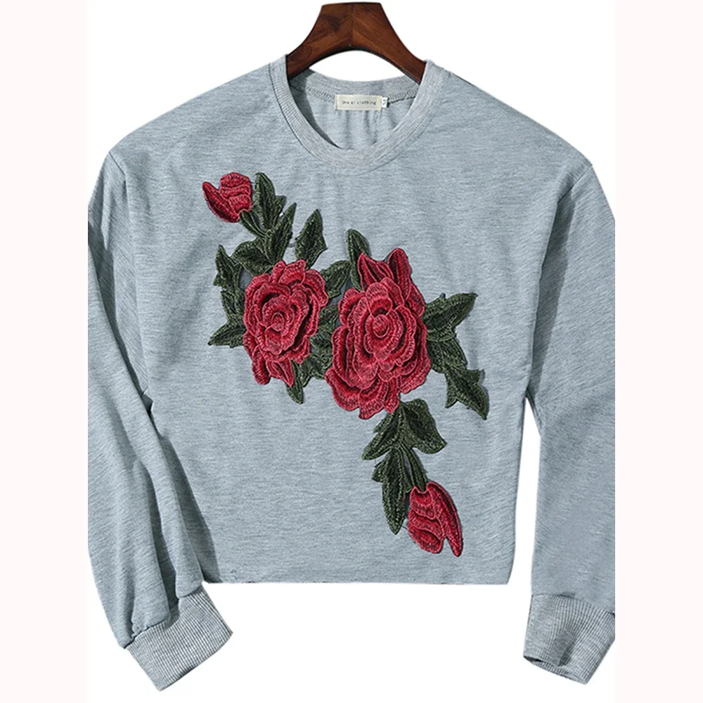 Толстовка укороченный топ с розой и вышивкой Poleron Mujer винтажная толстовка с цветочным принтом Kawaii с длинным рукавом женская Harajuku оверсайз
Толстовка укороченный топ с розой и вышивкой Poleron Mujer винтажная толстовка с цветочным принтом Kawaii с длинным рукавом женская Harajuku оверсайз