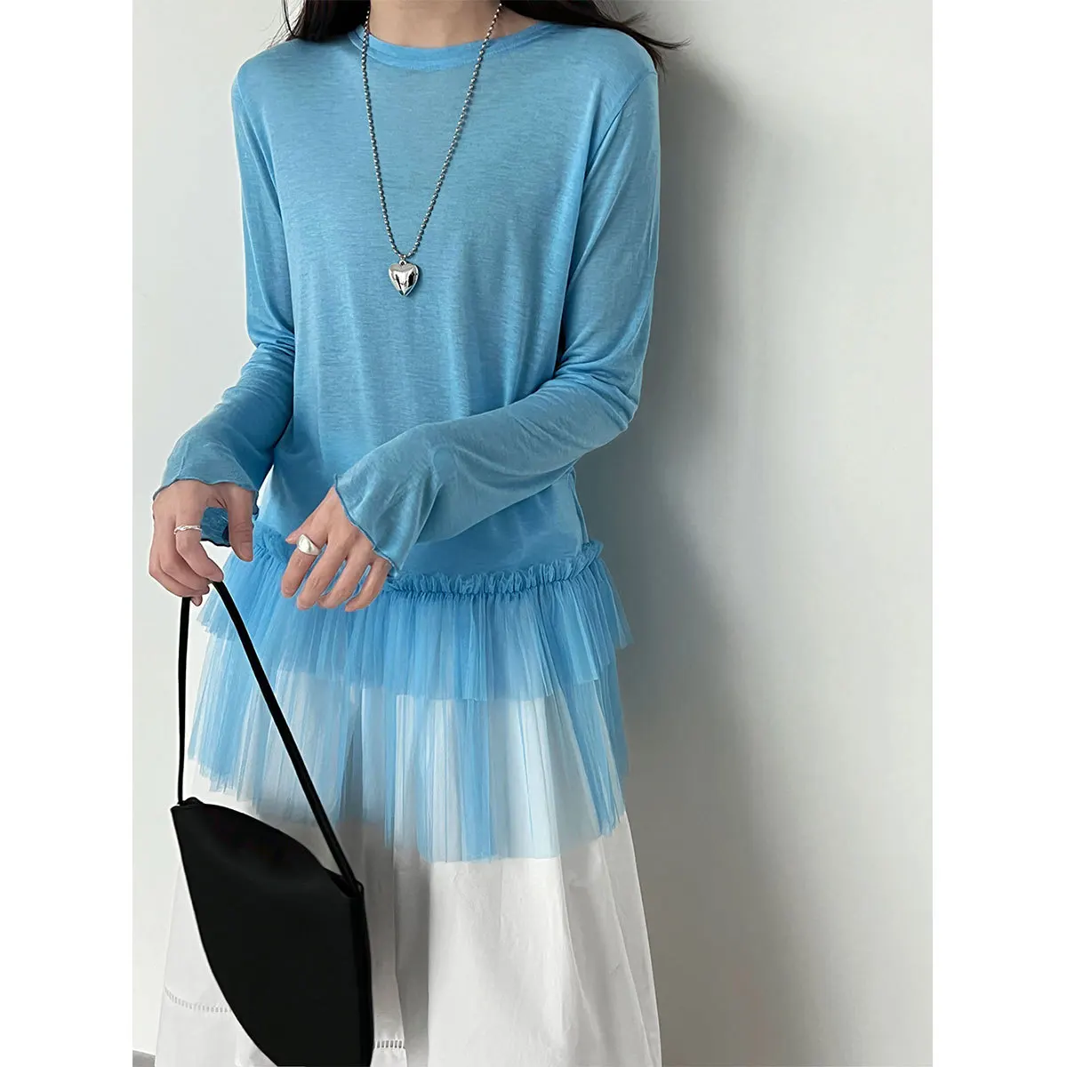 Tops Women Top Round Neck Full Sleeve Sexy Lace Y2k Streetwear Knit Tees Tight Waist T Shirts Elegant Work Slim Fit 2026 Summer
Tops Women Top Round Neck Full Sleeve Sexy Lace Y2k Streetwear Knit Tees Tight Waist T Shirts Elegant Work Slim Fit 2026 Summer