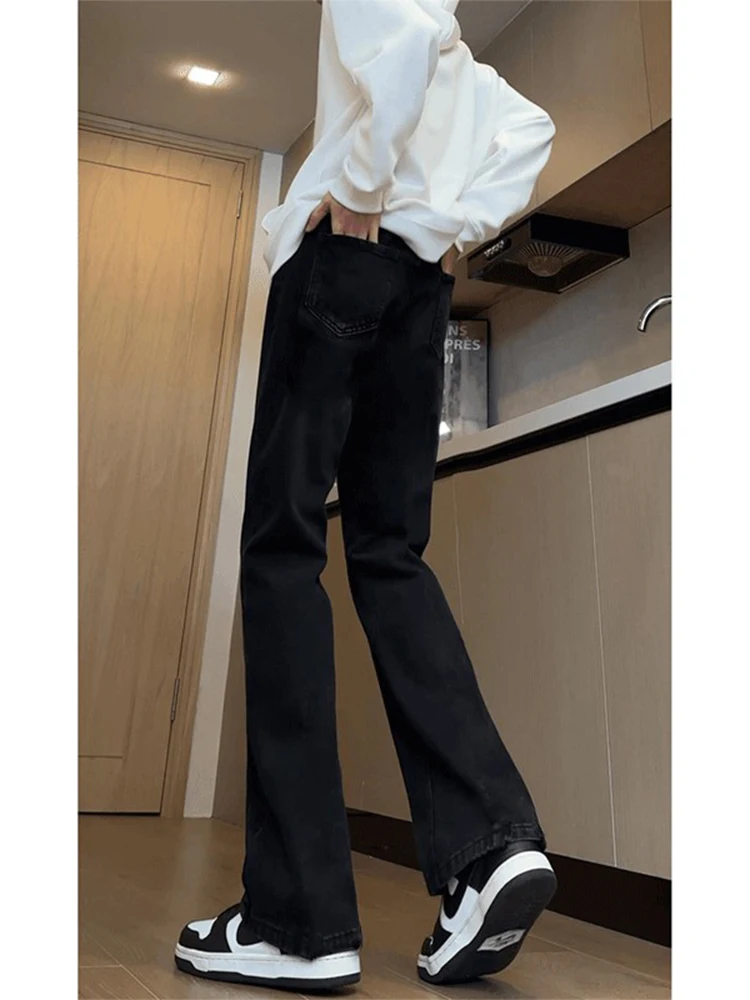 Pure Black Fleece Lined Thickened Straight Leg Jeans Men's Autumn Winter High Street Style Long Length American Casual Trousers
Pure Black Fleece Lined Thickened Straight Leg Jeans Men's Autumn Winter High Street Style Long Length American Casual Trousers