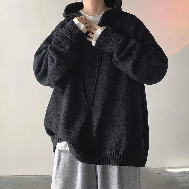 2024 Fashion Men's Sweater Streetwear Vintage Hooded Oversized Pullovers Men Loose College Solid Knitted Tops Streetwear Hoodies
2024 Fashion Men's Sweater Streetwear Vintage Hooded Oversized Pullovers Men Loose College Solid Knitted Tops Streetwear Hoodies