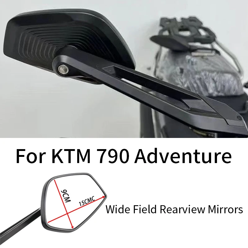 For KTM 790 Adventure Motorcycle Rearview Mirrors Wide Vision Aluminum Alloy Side Mirrors Anti-Shake Adjustable Casting
For KTM 790 Adventure Motorcycle Rearview Mirrors Wide Vision Aluminum Alloy Side Mirrors Anti-Shake Adjustable Casting