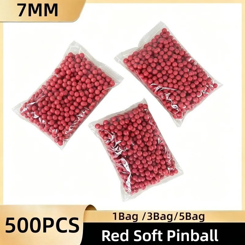 Safe 7mm Soft Elastic Balls, 500Pcs Non-break Solid Round Refill Ammo Beads For Outdoor Toy Gun Training Shooting Accessories
Safe 7mm Soft Elastic Balls, 500Pcs Non-break Solid Round Refill Ammo Beads For Outdoor Toy Gun Training Shooting Accessories