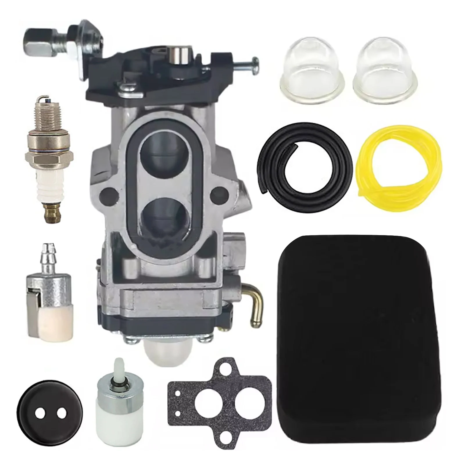 Комплект карбюратора 502845001 для Husqvarna 150BT 350BT, для воздуходувок RedMax EBZ8000 EBZ8050, с прокладкой, топливным фильтром и свечой зажигания
Комплект карбюратора 502845001 для Husqvarna 150BT 350BT, для воздуходувок RedMax EBZ8000 EBZ8050, с прокладкой, топливным фильтром и свечой зажигания
