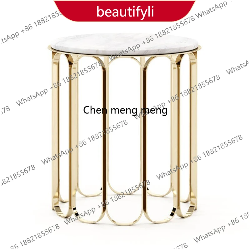M45 Italian light luxury stainless steel sofa side few living room villa marble side table modern art round corner few
M45 Italian light luxury stainless steel sofa side few living room villa marble side table modern art round corner few