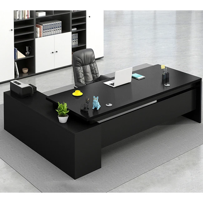# Modern Black Executive Manager L Shape Desk Boss Director President Table Office Commercial Business Furniture
# Modern Black Executive Manager L Shape Desk Boss Director President Table Office Commercial Business Furniture