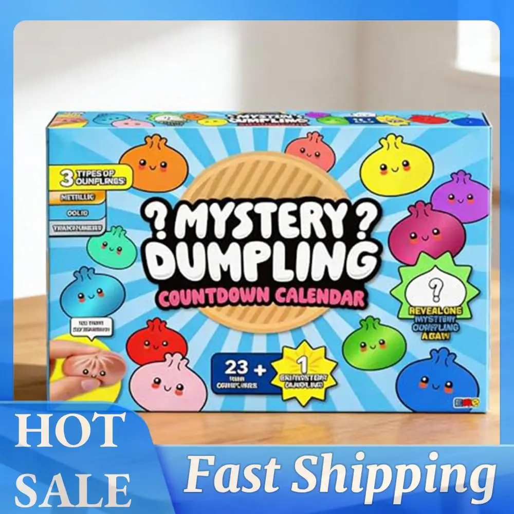 Squeeze Decompression Dough Multi-Purpose Soft Squeezable Fidget Toy Mystery Dumpling Advent Calendar for Adult & Kids
Squeeze Decompression Dough Multi-Purpose Soft Squeezable Fidget Toy Mystery Dumpling Advent Calendar for Adult & Kids