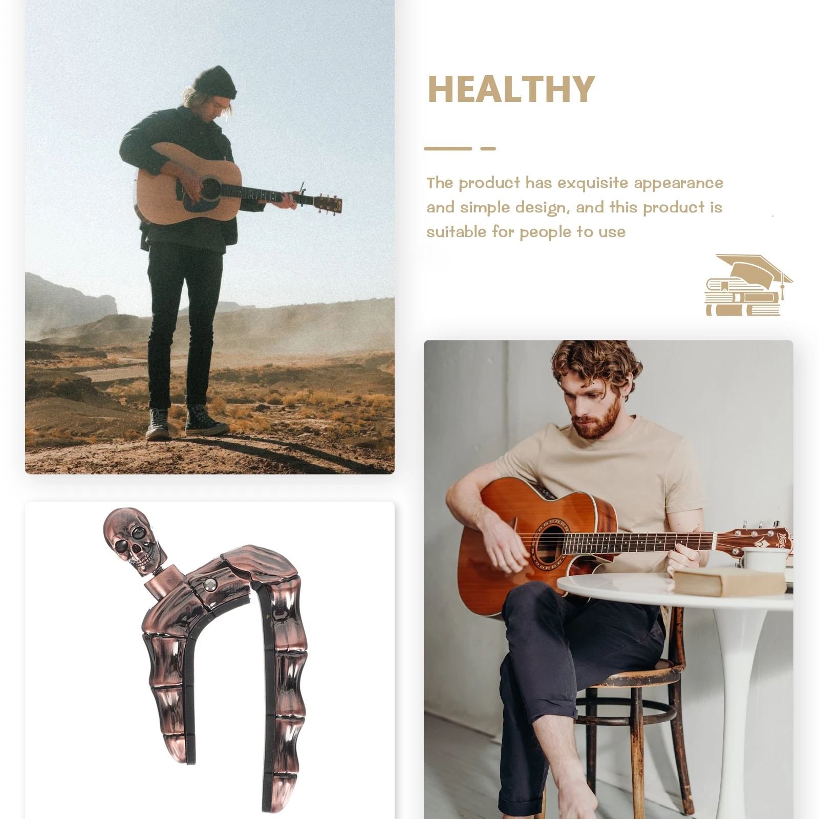 Guitar Capo Tuning Adjustable Quick Release Skull Design for Acoustic Capos Zinc
Guitar Capo Tuning Adjustable Quick Release Skull Design for Acoustic Capos Zinc