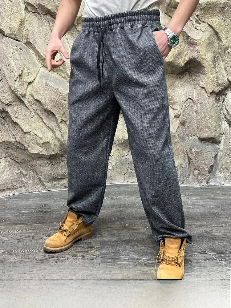 High-Weight Floral-Silk Mixed Weave Men's Casual Pants Loose Fit Autumn Winter Warm Straight Leg Elastic Waist
High-Weight Floral-Silk Mixed Weave Men's Casual Pants Loose Fit Autumn Winter Warm Straight Leg Elastic Waist