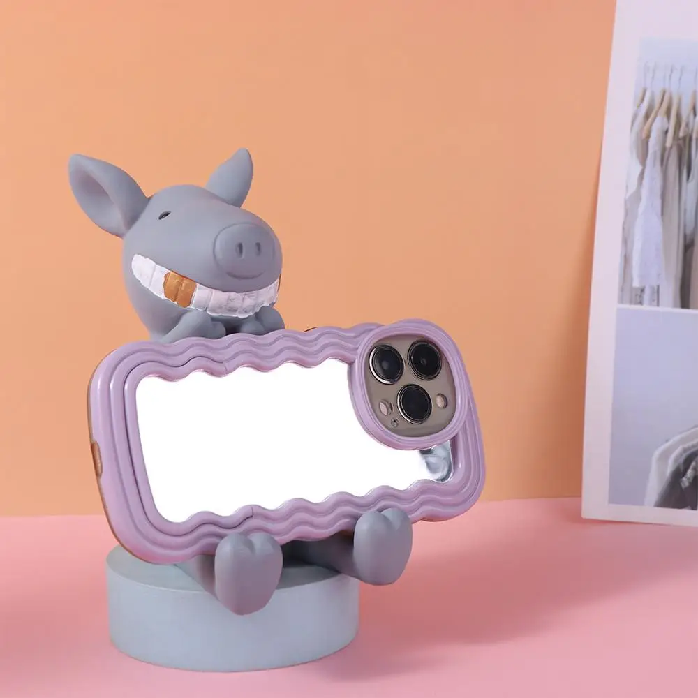 Resin Cartoon Phone Holder Anti-slip Multi-functional Pig Mobile Phone Stand DIY Crafts Figure Toys Cell Phone Bracket
Resin Cartoon Phone Holder Anti-slip Multi-functional Pig Mobile Phone Stand DIY Crafts Figure Toys Cell Phone Bracket