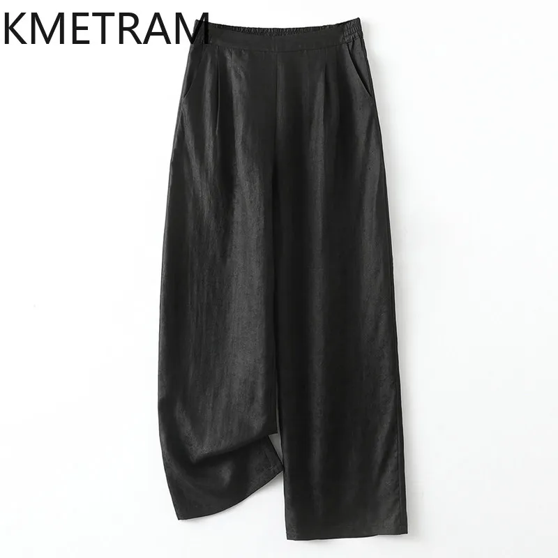 KMETRAM 100% Real Mulberry Silk Long Pants 2026 Spring Xiangyunsha Silk Plus Size Straight-leg Pants Female Clothes Ropa Mujer
KMETRAM 100% Real Mulberry Silk Long Pants 2026 Spring Xiangyunsha Silk Plus Size Straight-leg Pants Female Clothes Ropa Mujer