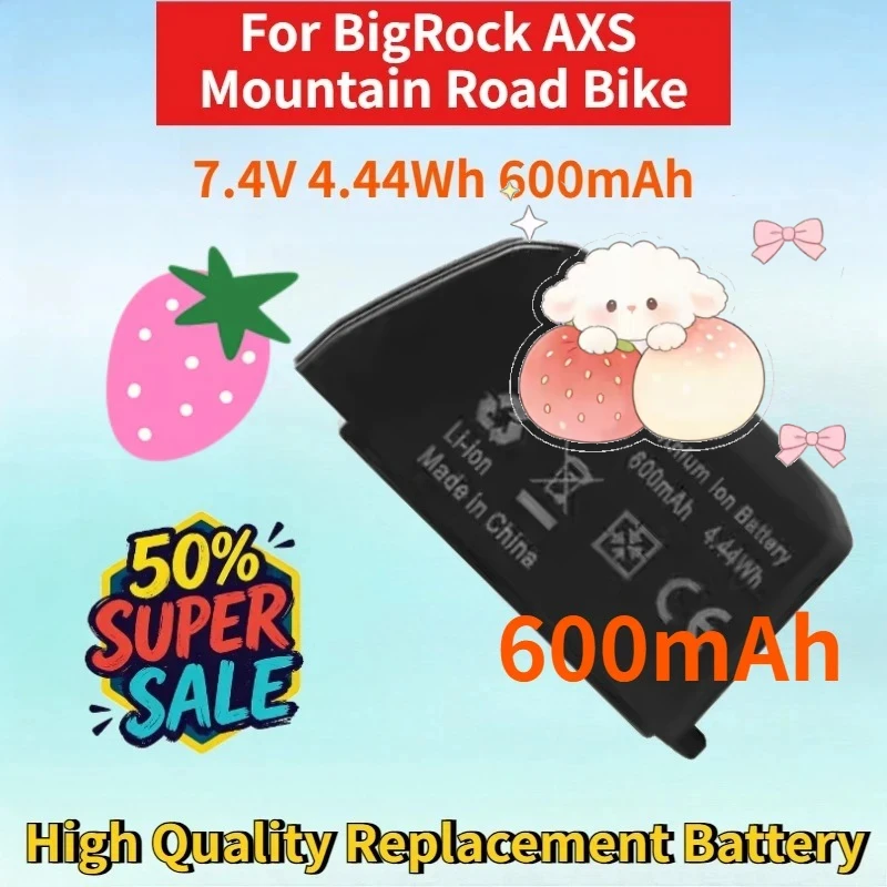 7.4V 4.44Wh 600mAh Rechargeable Battery for BigRock AXS Mountain Road Bike Electric Transformer High Quality Replacement Battery
7.4V 4.44Wh 600mAh Rechargeable Battery for BigRock AXS Mountain Road Bike Electric Transformer High Quality Replacement Battery