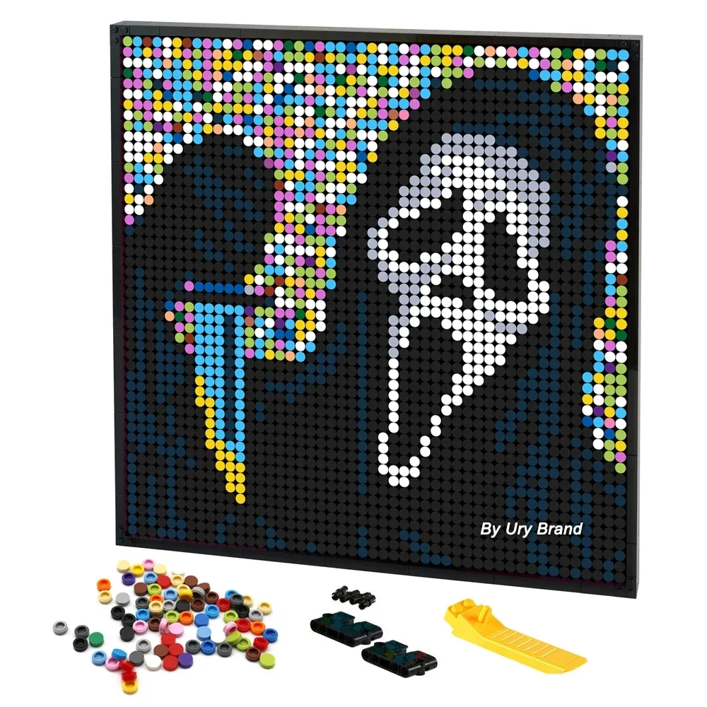 Handmade Pixel Art DIY Painting Halloween Death Ghost Room Decorative Mosaic By Building Blocks Assembly Toy with Frame 2488PCS
Handmade Pixel Art DIY Painting Halloween Death Ghost Room Decorative Mosaic By Building Blocks Assembly Toy with Frame 2488PCS