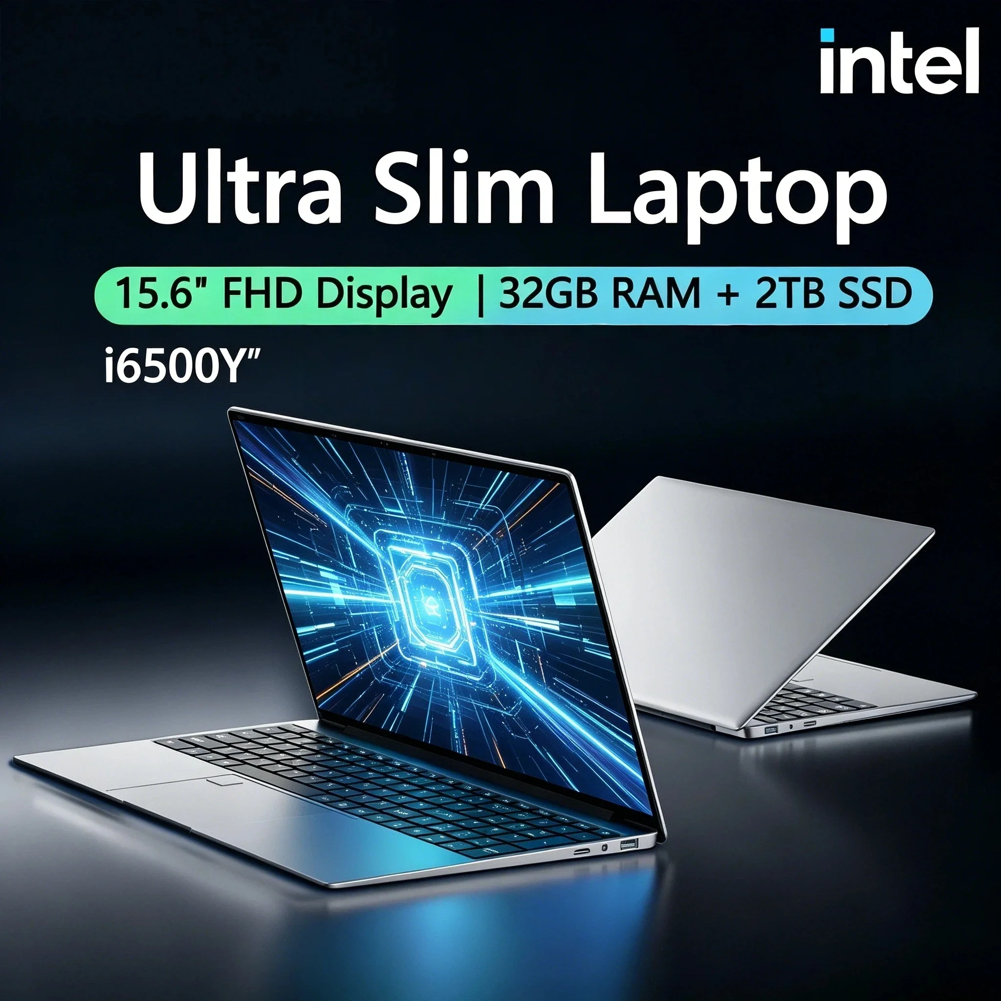 15.6 Inch Laptop Large Screen 32GB RAM 2TB SSD Intel 6500Y Office Windows 11 Notebook 5000mAh Gamer PC Backlit Fingerprint Max
15.6 Inch Laptop Large Screen 32GB RAM 2TB SSD Intel 6500Y Office Windows 11 Notebook 5000mAh Gamer PC Backlit Fingerprint Max