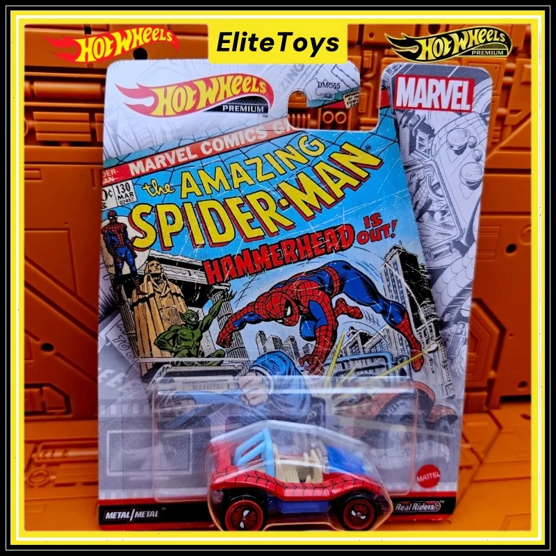 Оригинальные Hot Wheels Premium MARVEL DMC55 SPIDER MOBLLE, коллекционный сплав, масштаб 1/64, литая под давлением модель автомобиля, детские игрушки, подарок для мальчиков
Оригинальные Hot Wheels Premium MARVEL DMC55 SPIDER MOBLLE, коллекционный сплав, масштаб 1/64, литая под давлением модель автомобиля, детские игрушки, подарок для мальчиков