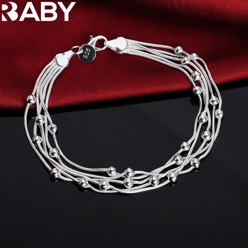 Hot 925 sterling silver Bracelets Snake chain round beads for women Retro Wedding party Wild Christmas Gifts fashion Jewelry
Hot 925 sterling silver Bracelets Snake chain round beads for women Retro Wedding party Wild Christmas Gifts fashion Jewelry