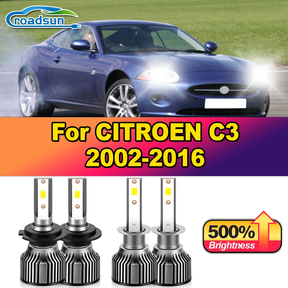 240W CSP Chips LED Headlight Bulbs 40000LM Auto Lamps 12V 6000K Front Lights For CITROEN C3 2002-2011 2012 2013 2014 2015 2016
240W CSP Chips LED Headlight Bulbs 40000LM Auto Lamps 12V 6000K Front Lights For CITROEN C3 2002-2011 2012 2013 2014 2015 2016