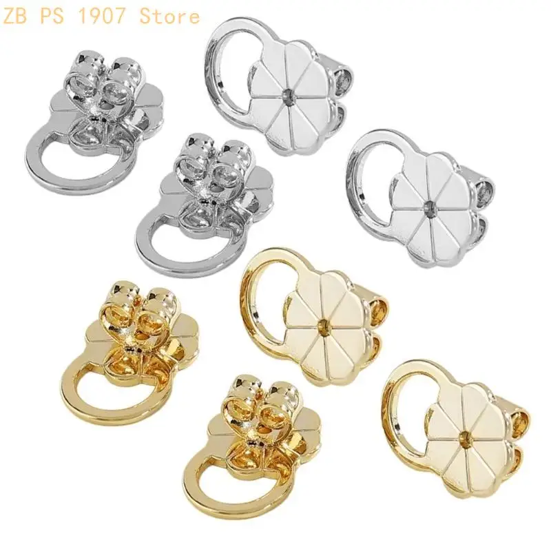 Practical Post Connector with Locking Earring Support Pads for Drooping Earlobes 55KA
Practical Post Connector with Locking Earring Support Pads for Drooping Earlobes 55KA