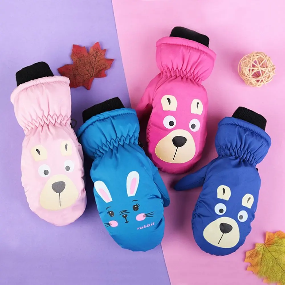 Cute Bear Cartoon Winter Children Ski Gloves Thick Warm Non-slip Mittens Waterproof Windproof Outdoor Sports Gloves for Kids
Cute Bear Cartoon Winter Children Ski Gloves Thick Warm Non-slip Mittens Waterproof Windproof Outdoor Sports Gloves for Kids