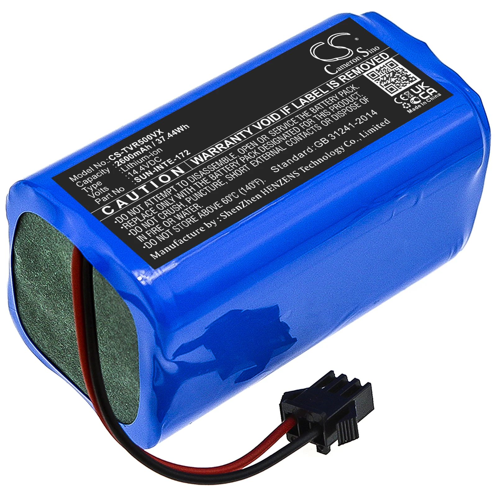 CS Vacuum Battery for Amarey A800 A900 Coredy R500+ 300 650 3500 3500S 600 580 Ikohs Netbot S15 iMartine C800 Fits SUN-INTE-172
CS Vacuum Battery for Amarey A800 A900 Coredy R500+ 300 650 3500 3500S 600 580 Ikohs Netbot S15 iMartine C800 Fits SUN-INTE-172
