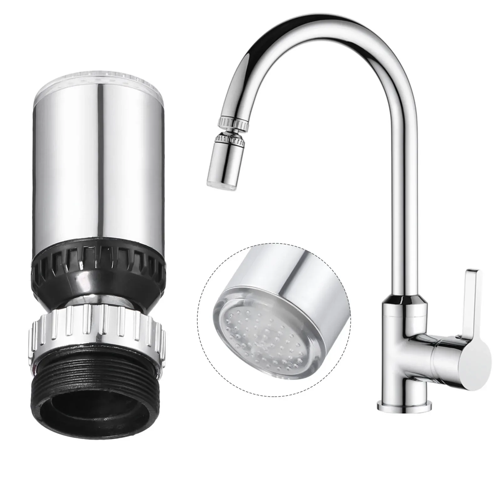 ABS LED Water Faucet Light Colorful Changing Glow Shower Head Kitchen Tap Faucet Light Temperature Sensor for Kitchen Bathroom
ABS LED Water Faucet Light Colorful Changing Glow Shower Head Kitchen Tap Faucet Light Temperature Sensor for Kitchen Bathroom