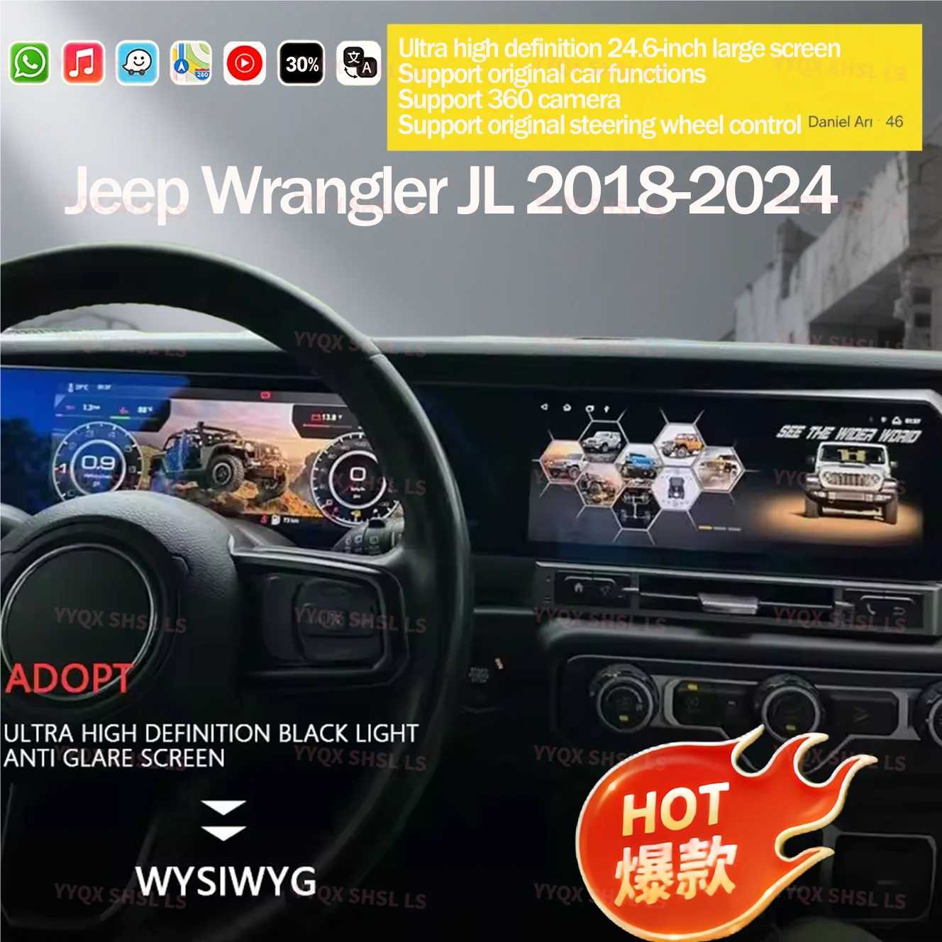 For Jeep Wrangler JL Gladiator J-MAX Android Car Radio Multimedia Video Player Wireless Carplay Autoradio Stereo GPS Navi Head
For Jeep Wrangler JL Gladiator J-MAX Android Car Radio Multimedia Video Player Wireless Carplay Autoradio Stereo GPS Navi Head