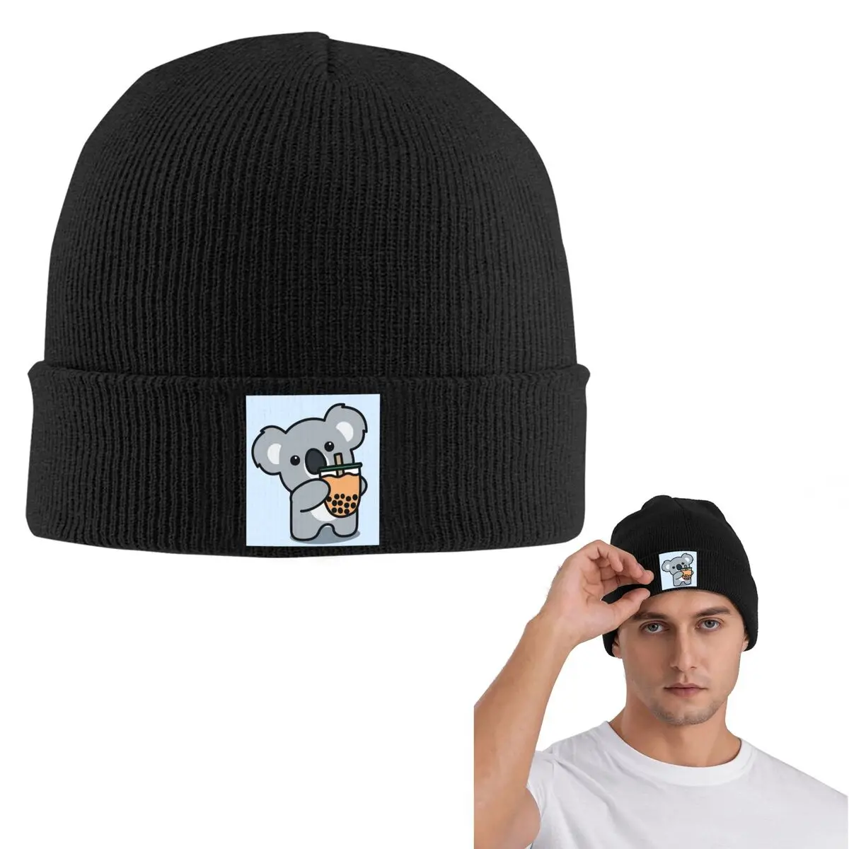 Cute Koala Pattern Warm Knitted Cap Fashion Bonnet Hat Autumn Winter Outdoor Beanies Hats for Unisex Adult
Cute Koala Pattern Warm Knitted Cap Fashion Bonnet Hat Autumn Winter Outdoor Beanies Hats for Unisex Adult