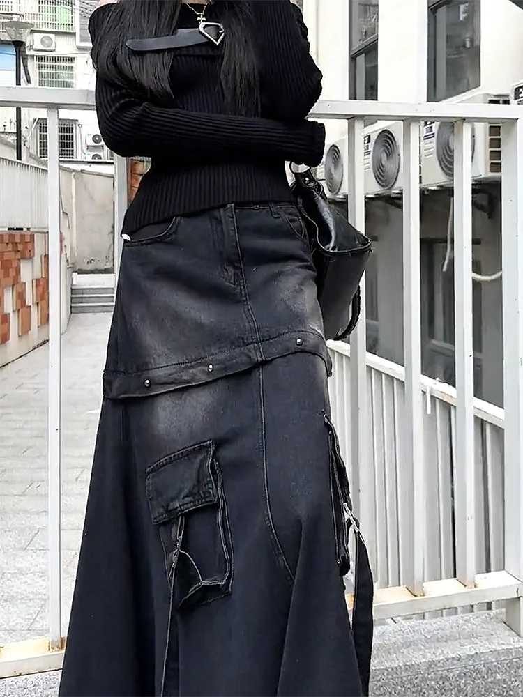 Advanced Multi-Pocket Design Loose Workwear Denim Skirt Street Style Autumn 2024 New Arrival Women's plus Size Skirt
Advanced Multi-Pocket Design Loose Workwear Denim Skirt Street Style Autumn 2024 New Arrival Women's plus Size Skirt
