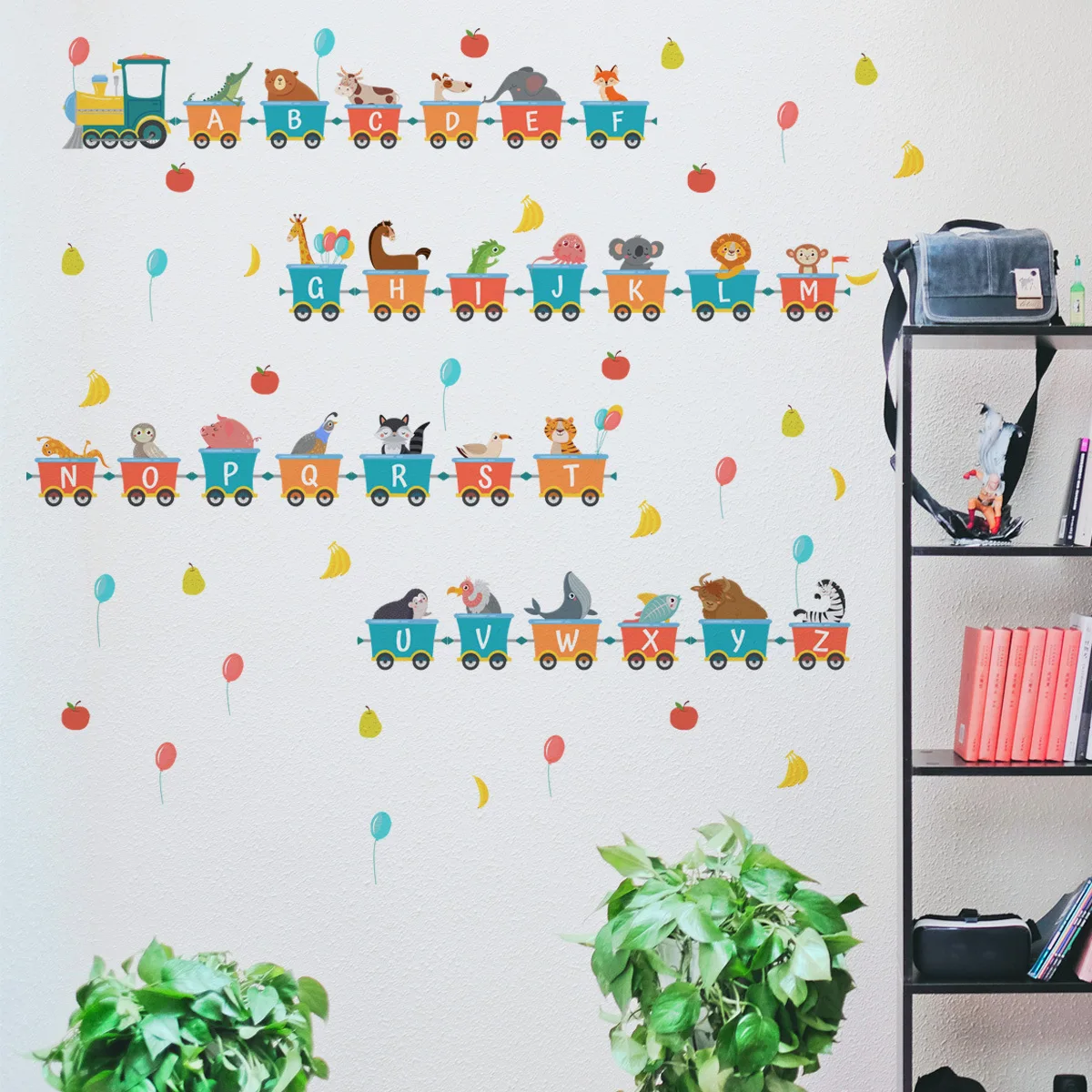 New Preschool Education Train English Children's Creative Wall Stickers Background Wall Bedroom Removable Wall Stickers
New Preschool Education Train English Children's Creative Wall Stickers Background Wall Bedroom Removable Wall Stickers