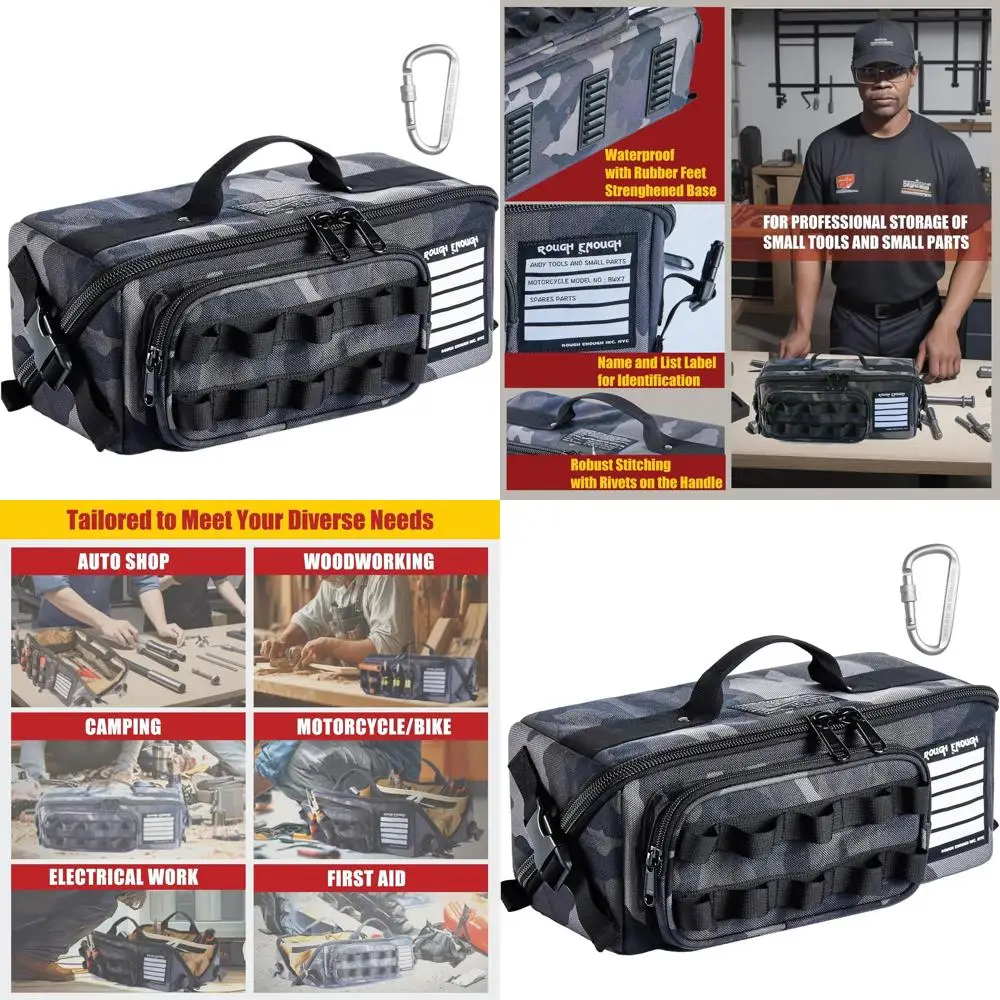 Прочный компактный органайзер для инструментов для мужчин — сверхпрочный, камуфляжный, идеально подходит для рабочих и активного отдыха
Прочный компактный органайзер для инструментов для мужчин — сверхпрочный, камуфляжный, идеально подходит для рабочих и активного отдыха