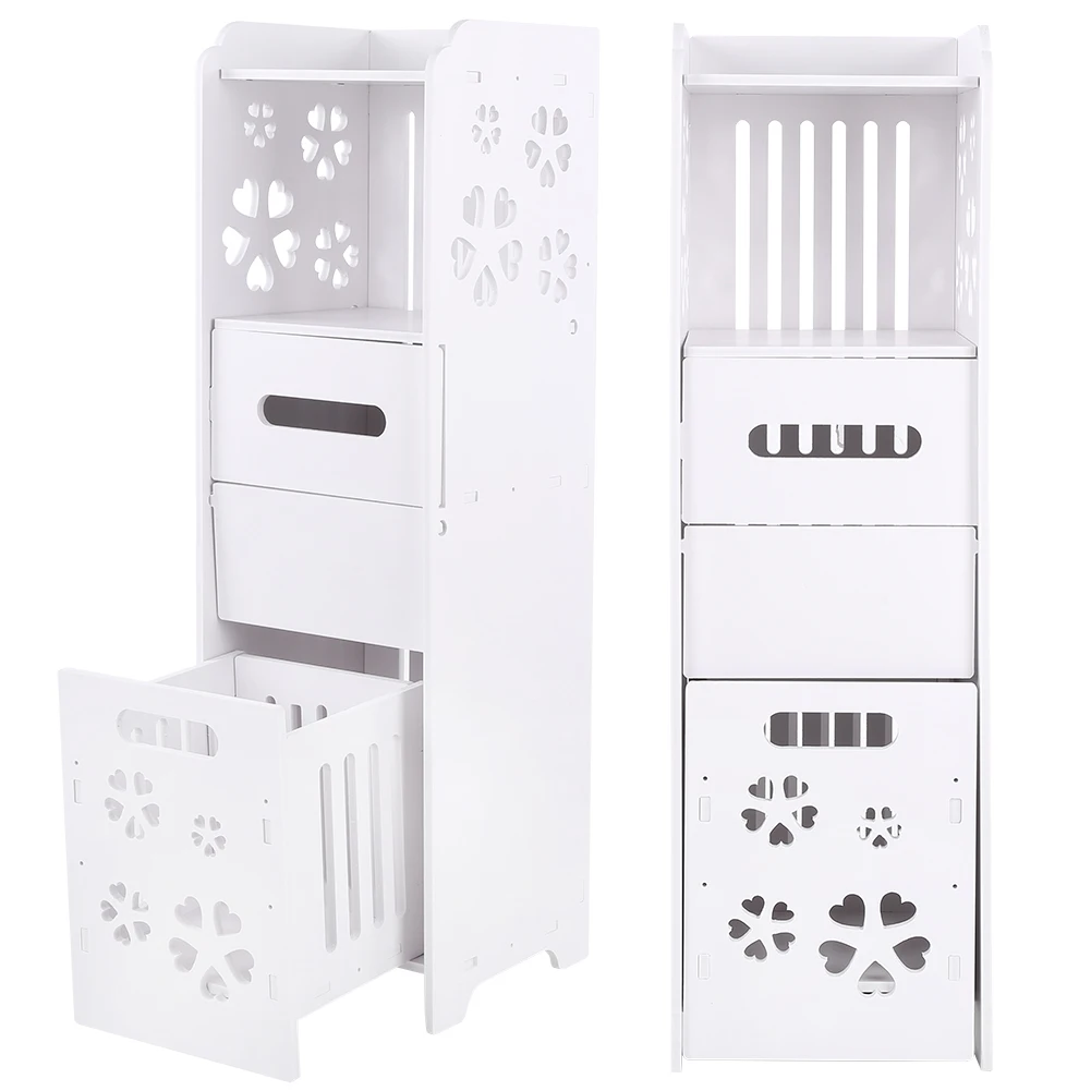 Bathroom Cabinet Waterproof 3 Layer Bathroom Shelf Cabinet Wood Plastic Board Corrosion Resistant Cabinet Household Supplies
Bathroom Cabinet Waterproof 3 Layer Bathroom Shelf Cabinet Wood Plastic Board Corrosion Resistant Cabinet Household Supplies