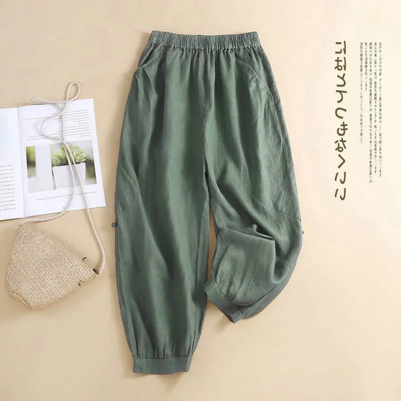 Harem Pants 2026 Summer Sale Solid Elastic Waist Loose Retro Casual Button Design Pants Korean Style Streetwear Women Clothing
Harem Pants 2026 Summer Sale Solid Elastic Waist Loose Retro Casual Button Design Pants Korean Style Streetwear Women Clothing