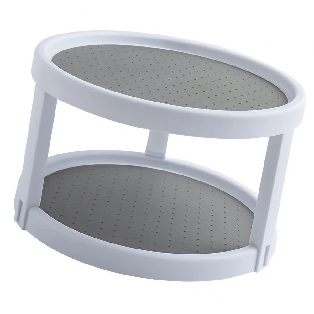 1pc Double Layer Storage Rack White PP Material Rotatable Design Makeup Kitchen Bedroom Bathroom Sundries Shelf Container
1pc Double Layer Storage Rack White PP Material Rotatable Design Makeup Kitchen Bedroom Bathroom Sundries Shelf Container