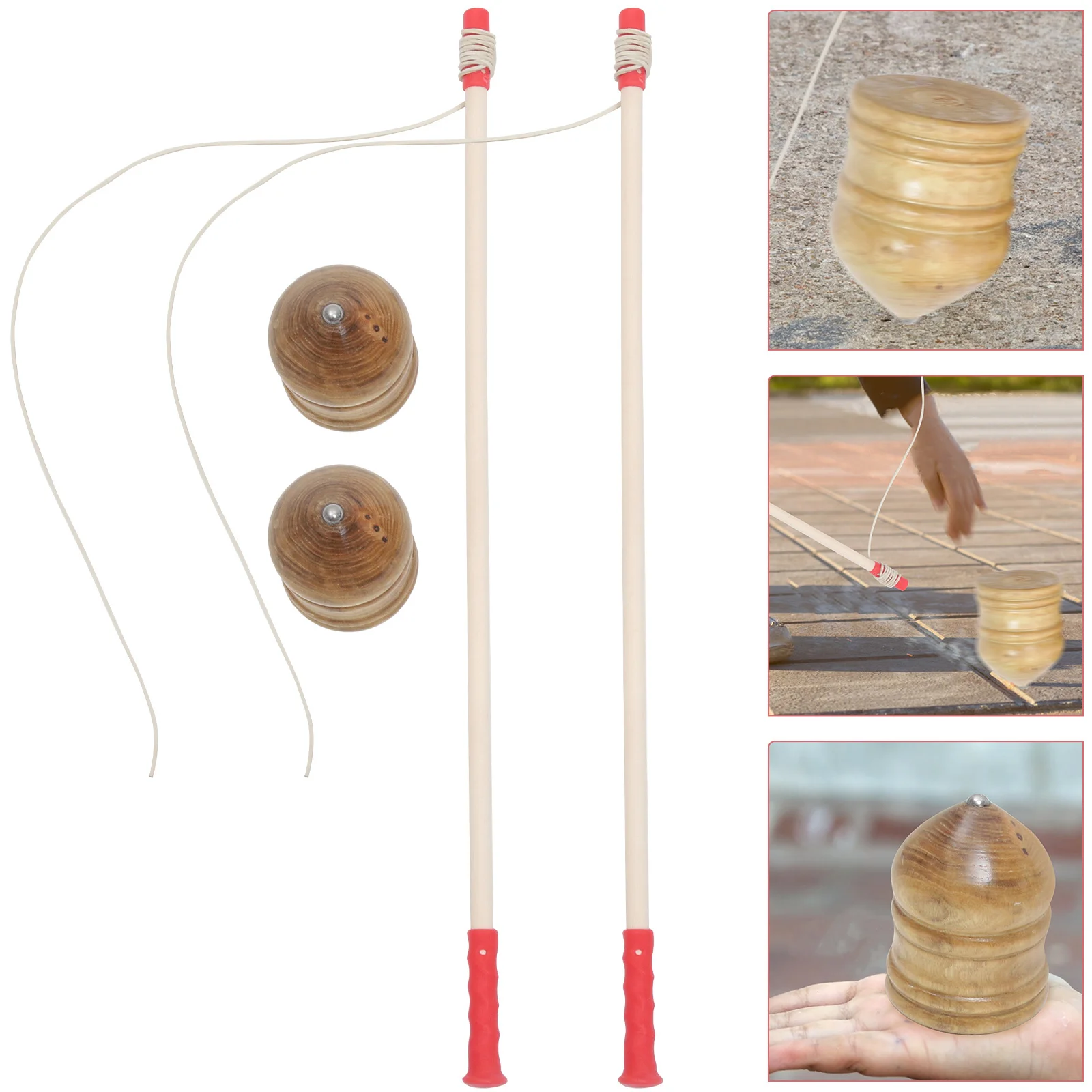 2Sets Solid Wood Gyro Traditional Wooden Spinning Playthings Kids Outdoor Exercise Hand Eye Coordination Educational Gift
2Sets Solid Wood Gyro Traditional Wooden Spinning Playthings Kids Outdoor Exercise Hand Eye Coordination Educational Gift