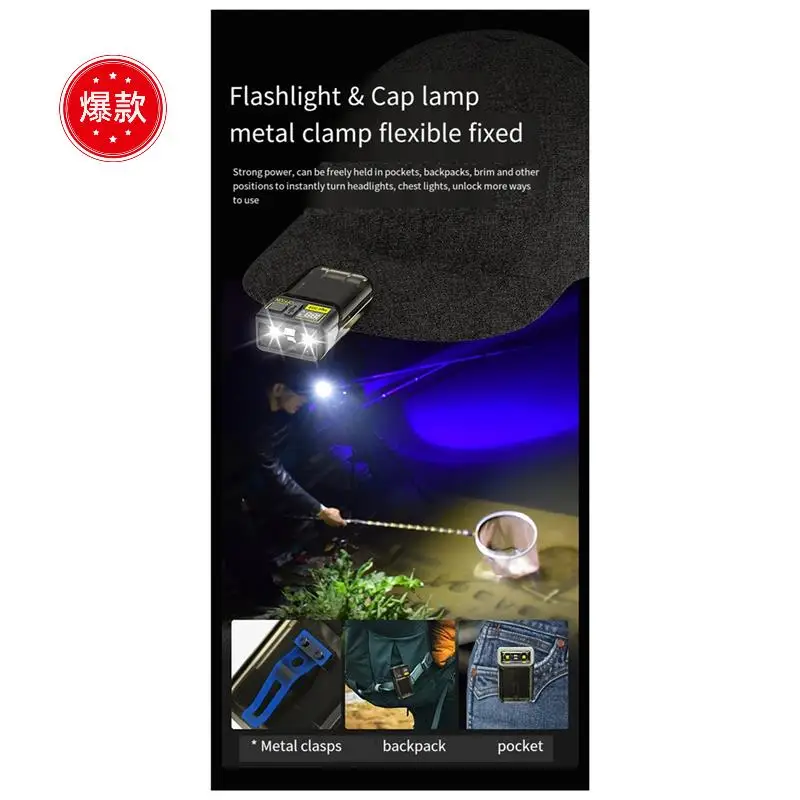 Portable LED High Bright Outdoor Multi-Function Rechargeable Head Light Running Light Outdoor Backpack Clip Walking Lamp
Portable LED High Bright Outdoor Multi-Function Rechargeable Head Light Running Light Outdoor Backpack Clip Walking Lamp