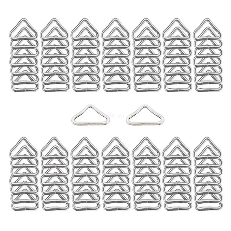 100Pcs Multipurpose TriangularRings Buckles, Metal Triangular Rings Buckles Connectors for Trampoline Belt, Strap Repair
100Pcs Multipurpose TriangularRings Buckles, Metal Triangular Rings Buckles Connectors for Trampoline Belt, Strap Repair