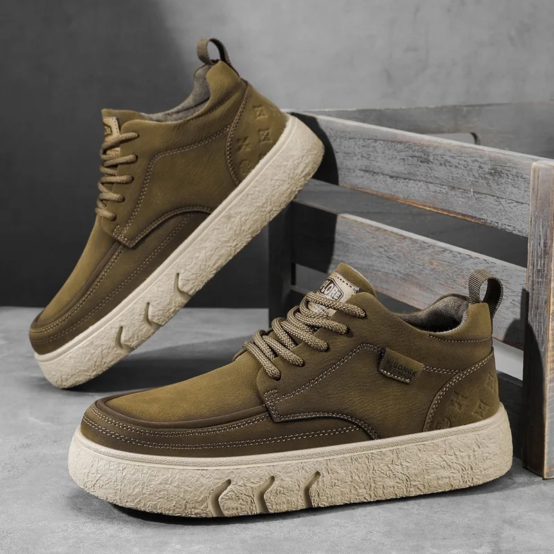 New Designer Lace Loafers for Men Retro Breathable High Quality Leather Shoes Man Fashion Casual Soft Sole Spring Autumn Shoes
New Designer Lace Loafers for Men Retro Breathable High Quality Leather Shoes Man Fashion Casual Soft Sole Spring Autumn Shoes