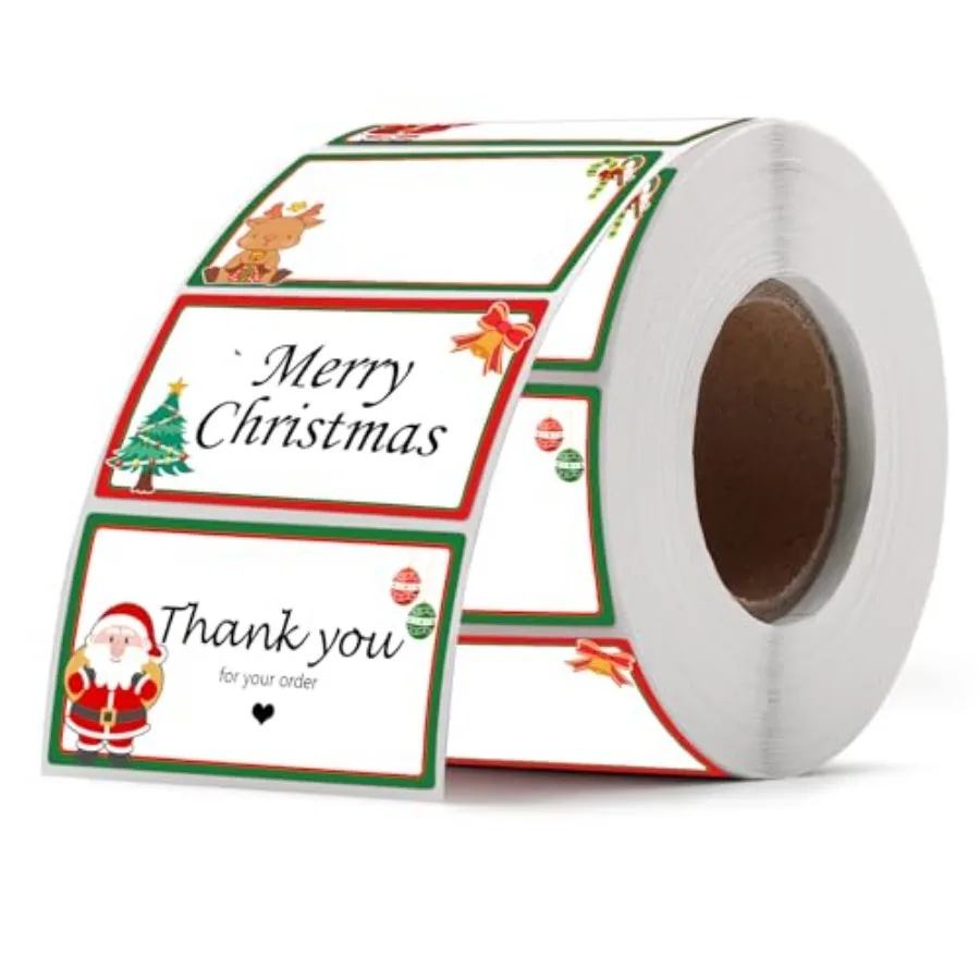 Christmas Direct Thermal Stickers Gradual Change Round Circle Color-Code Dot Self-Adhesive Multi-Purpose Thermal Labels Printer
Christmas Direct Thermal Stickers Gradual Change Round Circle Color-Code Dot Self-Adhesive Multi-Purpose Thermal Labels Printer