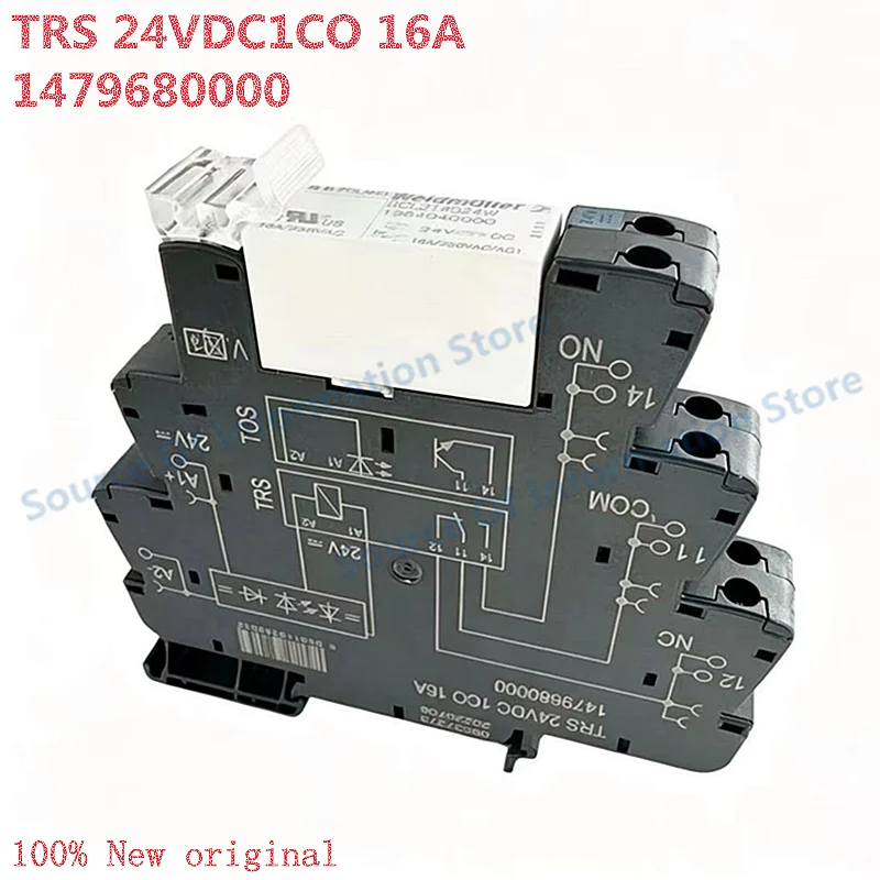Weidmuller 1479680000 Industrial Interface Relay, TRS 24VDC 1CO SPDT 16A DIN Rail Mount PLC Signal Isolation Relay
Weidmuller 1479680000 Industrial Interface Relay, TRS 24VDC 1CO SPDT 16A DIN Rail Mount PLC Signal Isolation Relay