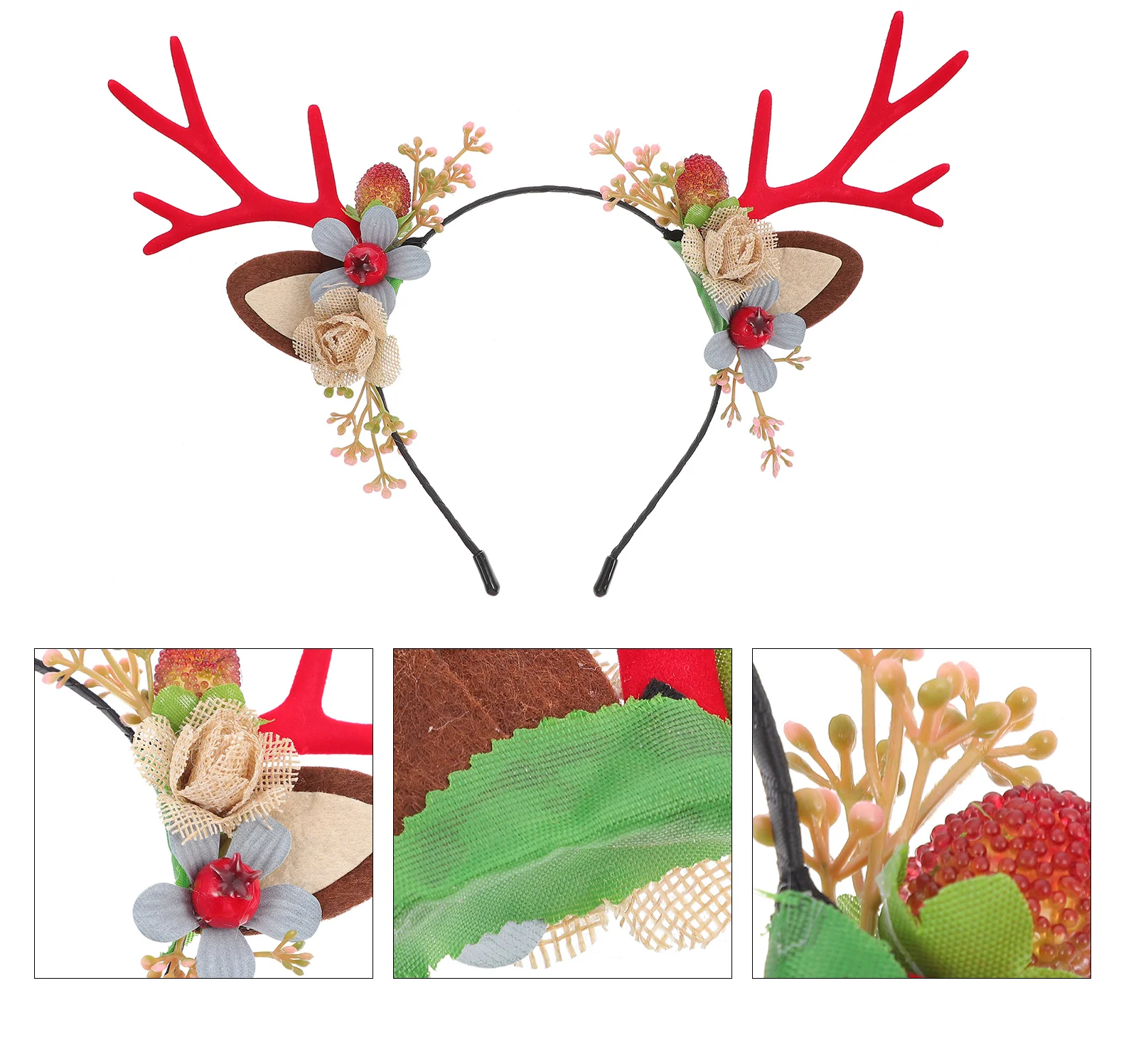 1 pc Deer Horn Design Red Xmas Hairband For Adults Holiday Party Carnival Costume Accessory Christmas Antler Headband
1 pc Deer Horn Design Red Xmas Hairband For Adults Holiday Party Carnival Costume Accessory Christmas Antler Headband